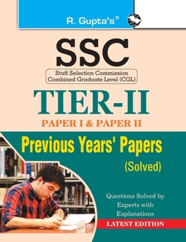 Paperback Ssc: Tier-II (Paper-I & II) Previous Years' Papers (Solved) Book