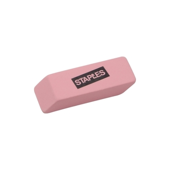 Misc. Staples Block Erasers, Pink, 3/Pack (10433-CC) Book