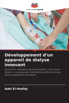 Paperback Développement d'un appareil de dialyse innovant [French] Book