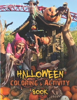 Paperback Halloween coloring & Activity books: A Adorable Spooky Halloween Coloring Book for Adults Book