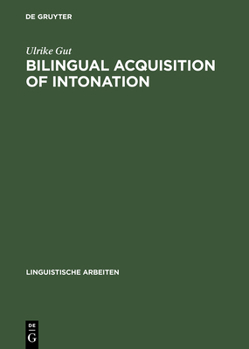 Hardcover Bilingual Acquisition of Intonation Book