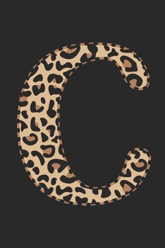 Paperback C: small lined leopard print notebook; monogrammed gifts for her Book