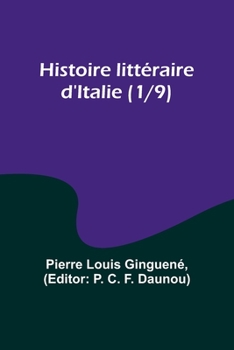 Paperback Histoire littéraire d'Italie (1/9) Book