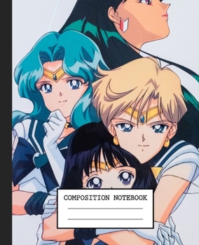 Notebook: Anime Japan Sailor Moon Soft Glossy Cover Graph Paper Pages Book 7.5 x 9.25 Inches 110 Pages