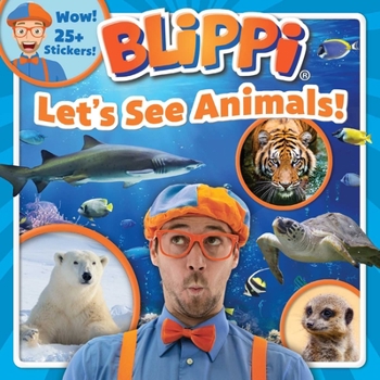 Paperback Blippi: Let's See Animals! Book