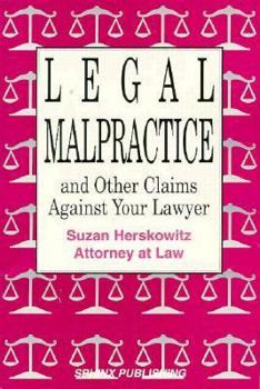Paperback Legal Malpractice and Other Claims Against Your Lawyer Book