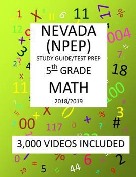 Paperback 5th Grade NEVADA NPEP, 2019 MATH, Test Prep Book