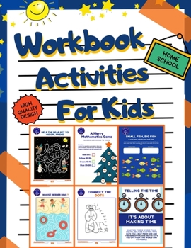 Paperback home school - Workbook Activities For Kids: Mindfulness Workbook Mazes Word Search Connect the Dots Coloring pages Puzzles Spot The Defference Games T Book