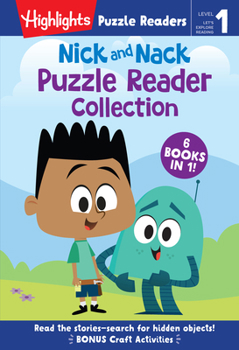Hardcover Nick and Nack Puzzle Reader Collection: Level 1 6-In-1 Beginner Story Collection for Kids Learning to Read, Practice New Reading Skills and Sight Word Book