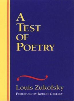 Paperback A Test of Poetry Book