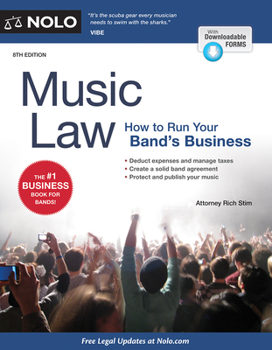 Paperback Music Law: How to Run Your Band's Business Book