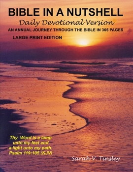 Paperback Bible in a Nutshell, Daily Devotional Version (Large Print Edition) Book