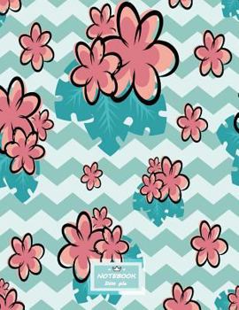 Paperback Notebook: Flower cover and Dot Graph Line Sketch pages, Extra large (8.5 x 11) inches, 110 pages, White paper, Sketch, Draw and Book