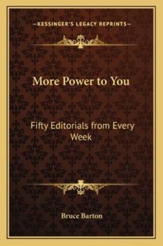 Paperback More Power to You: Fifty Editorials from Every Week Book