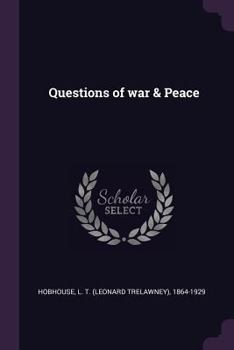 Paperback Questions of war & Peace Book