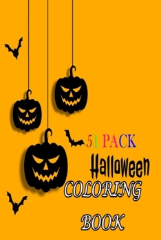 51 pack halloween coloring books: 51page pack halloween coloring books size 6×9