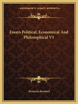 Paperback Essays Political, Economical And Philosophical V1 Book