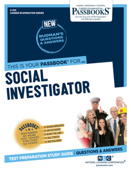 Paperback Social Investigator (C-743): Passbooks Study Guide Volume 743 Book