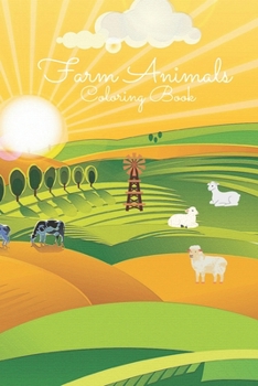 Paperback Farm Animals: Simple And Fun Design: Bunny, Horse, Cow, Pig, Chicken.... Book