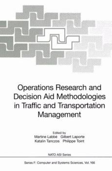 Paperback Operations Research and Decision Aid Methodologies in Traffic and Transportation Management Book