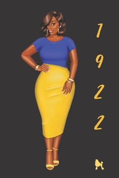 Paperback Sgrho 1922: Blank Notebook Journal for African American, Black, Brown and Ebony Women of Color 110 pages, 6"x9" Book