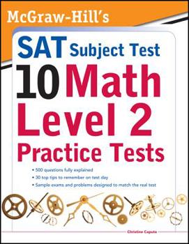 Paperback McGraw-Hills SAT Subject Test 10: Math Level 2 Practice Tests Book