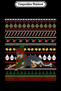 Composition Notebook: Australian Cattle Dog Santa Claus Ugly Sweater Dog Gift  Journal/Notebook Blank Lined Ruled 6x9 100 Pages