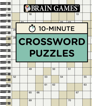 Spiral-bound Brain Games - 10 Minute: Crossword Puzzles Book