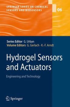 Paperback Hydrogel Sensors and Actuators: Engineering and Technology Book