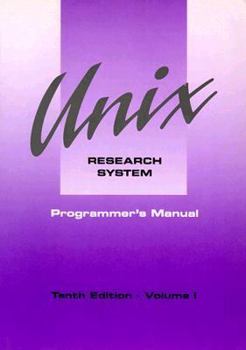 Paperback UNIX Research System Volume 1: Programmer's Manual Book