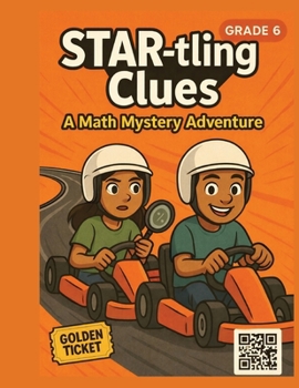 Paperback STAR-tling Clues: A 6th Grade Math Mystery Book