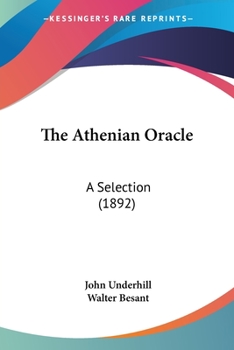 Paperback The Athenian Oracle: A Selection (1892) Book