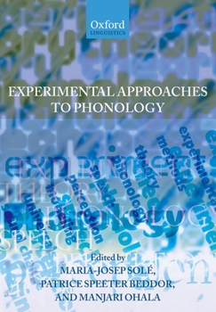 Paperback Experimental Approaches to Phonology Book