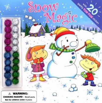 Paperback POM POM Sticker Stories: Snow Magic [With Stickers] Book