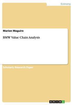 Paperback BMW Value Chain Analysis Book