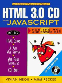 Paperback HTML 3 0 CD with JavaScript for the Mac and Power Mac Book