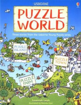 Paperback Usborne Puzzle World: Three Puzzle Stories for Young Readers Book