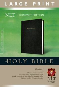 Hardcover Compact Edition Bible NLT, Large Print (Hardcover, Black) [Large Print] Book