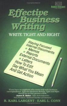 Paperback Effective Business Writing: Tight and Right Book