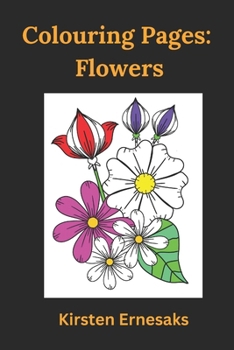 Paperback Colouring Pages: Flowers Book