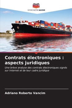 Paperback Contrats électroniques: aspects juridiques [French] Book