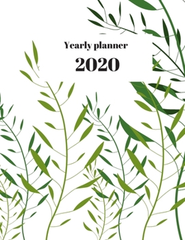 Paperback 2020 Yearly planner: nature themed calendar & organizer - 148 pages, 8,5" x 11" (version 17) Book