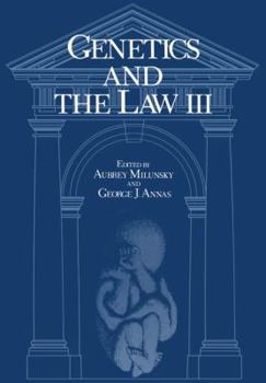 Paperback Genetics and the Law III Book