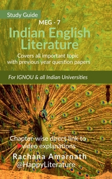Hardcover Indian English Literature: Study Guide: Covers all important topics with previous year question papers Book
