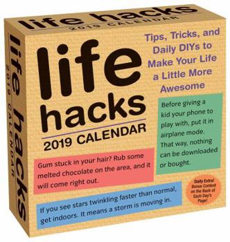 Calendar Life Hacks 2019 Day-To-Day Calendar Book