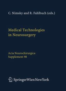 Hardcover Medical Technologies in Neurosurgery Book