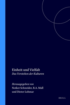 Paperback Einheit Und Vielfalt: Das Verstehen Der Kulturen [German] Book