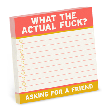 Misc. Actual F*ck Large Sticky Notes (4 X 4-Inches) Book