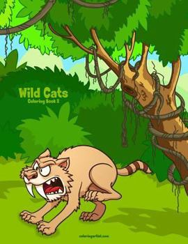 Paperback Wild Cats Coloring Book 2 Book