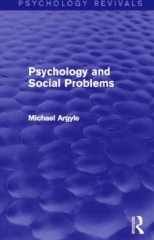 Paperback Psychology and Social Problems Book